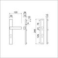 smalschild 245-30 deurkruk 353