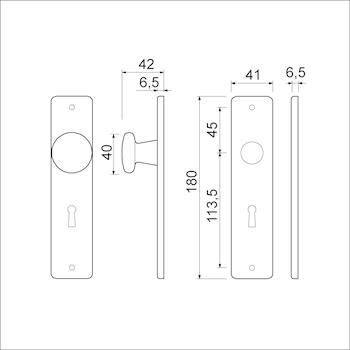 kortschild 180-41 rh