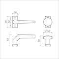 smalrozet 65-30 deurkruk-knop